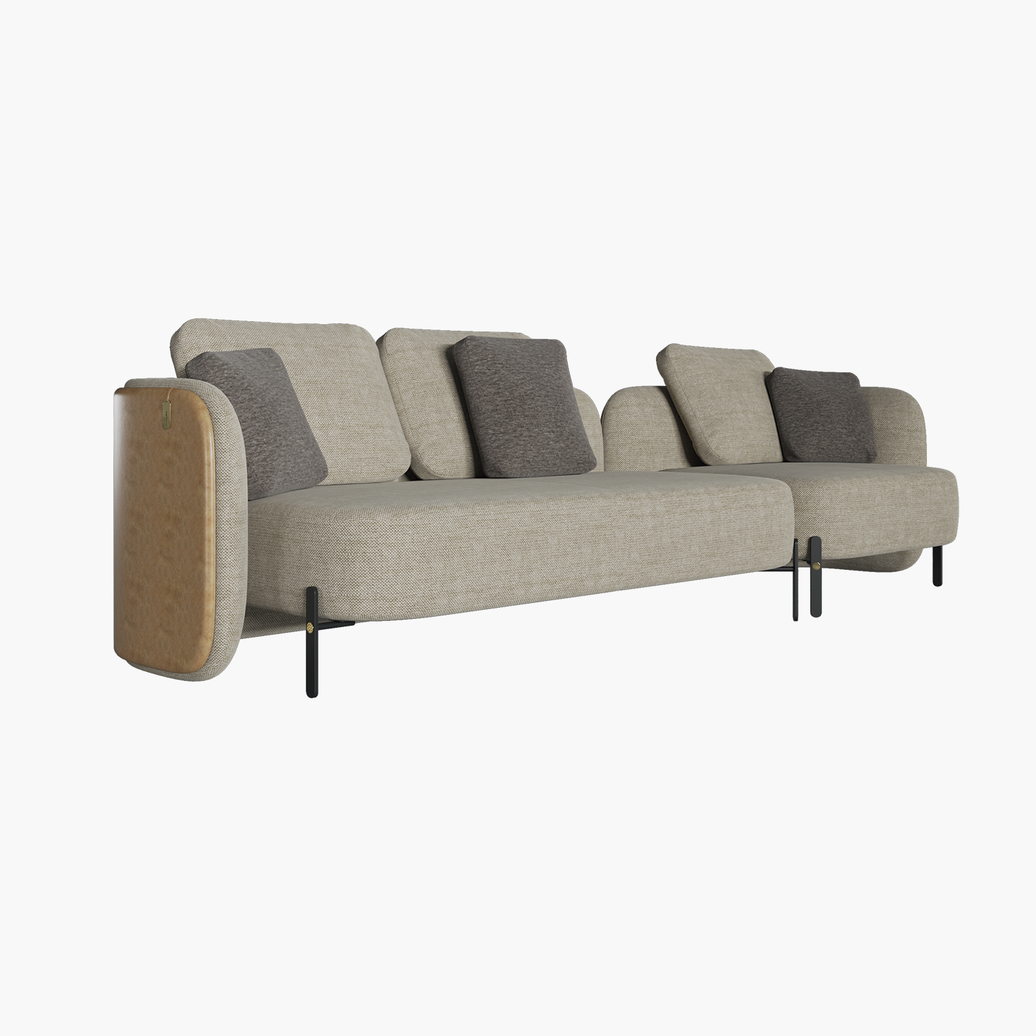 Flot 4S Sofa – Sofa module chữ I phong cách Bắc Âu, chất liệu cao cấp