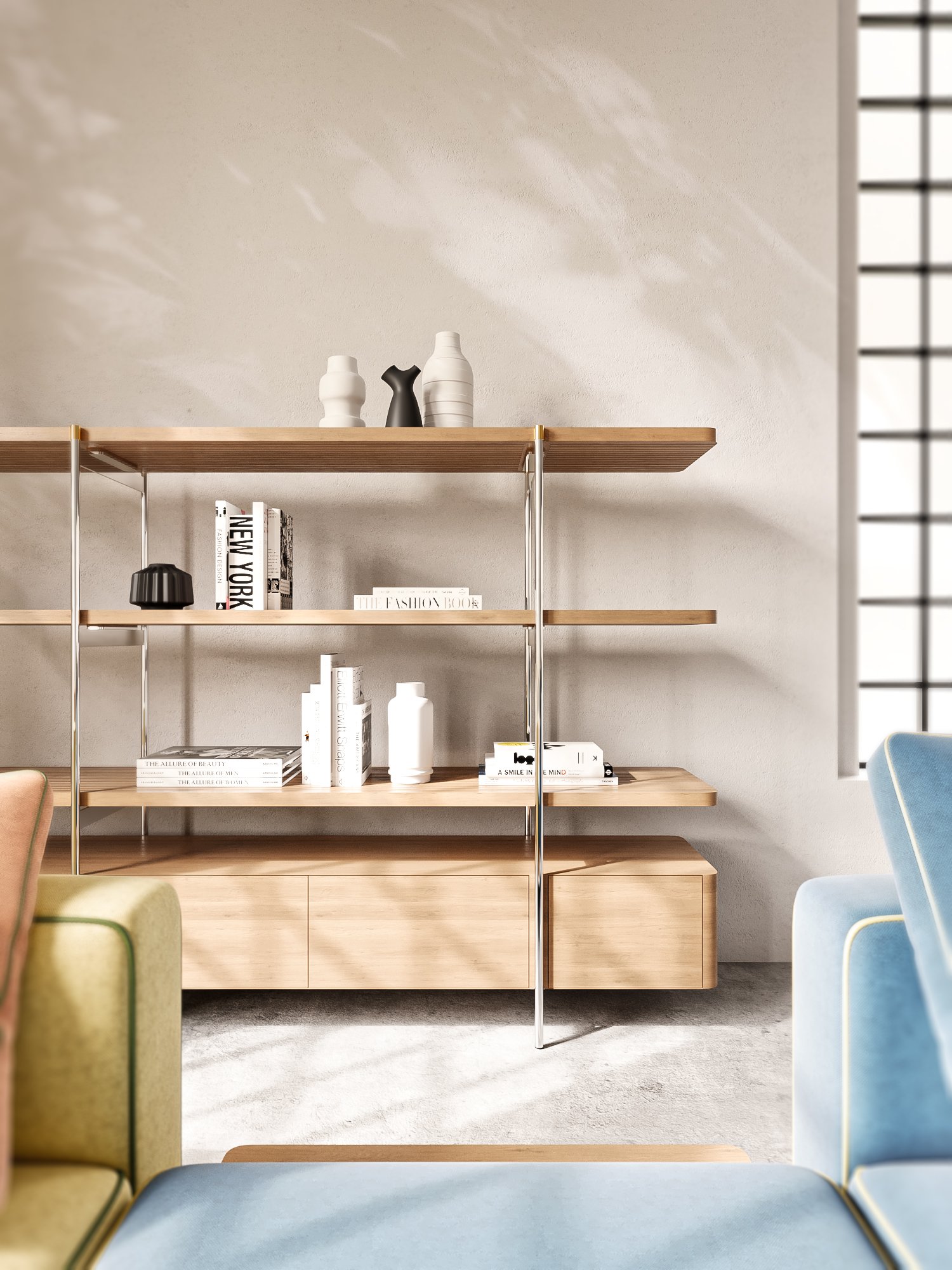 Perso Bookcase – Tủ sách phong cách Bắc Âu, hiện đại tiện dụng, chất liệu cao cấp