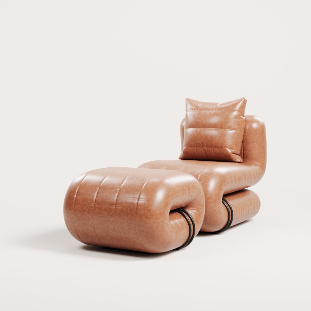 Shell Chaise Lounge – ghế lounge phong cách Bắc Âu, chất liệu cao cấp
