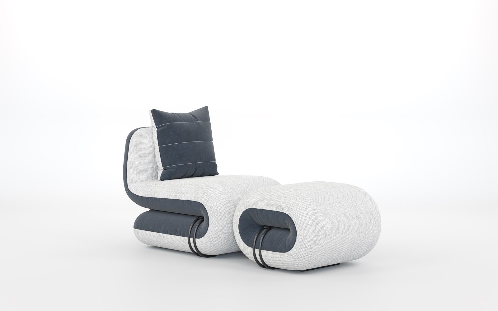 Shell Chaise Lounge – ghế lounge phong cách Bắc Âu, chất liệu cao cấp