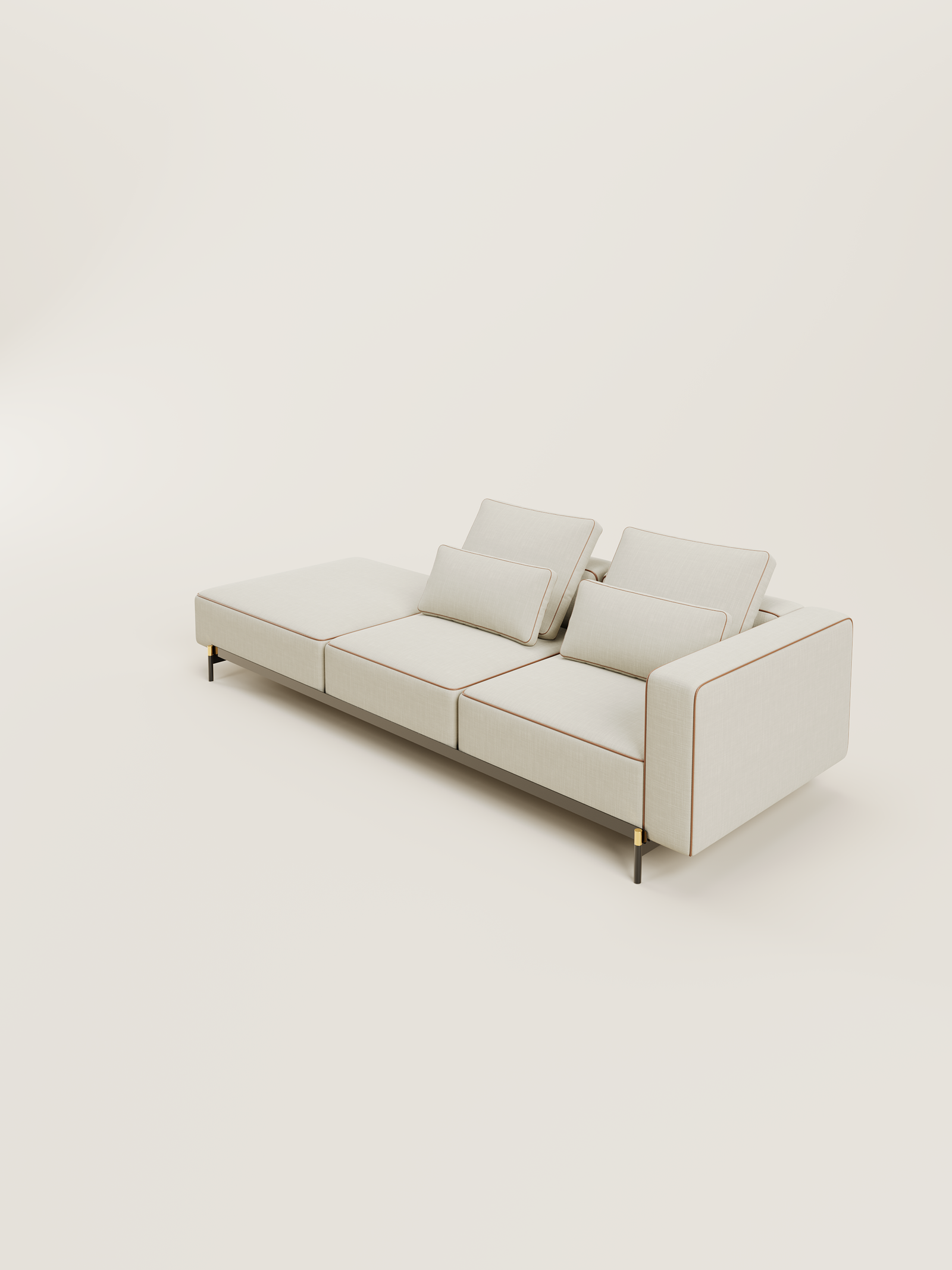 UNI L Sofa – Sofa module chữ L chỗ phong cách Bắc Âu, chất liệu cao cấp