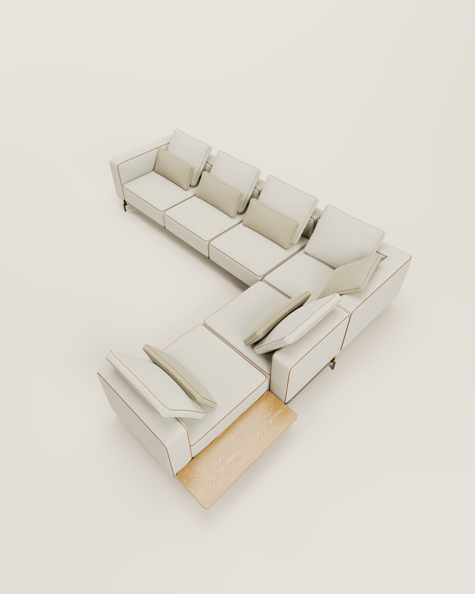 UNI L Sofa – Sofa module chữ L chỗ phong cách Bắc Âu, chất liệu cao cấp
